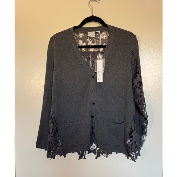 NWT Zero Degrees Celcius Lack Back Cardigan Size Small - Picture 4 of 8